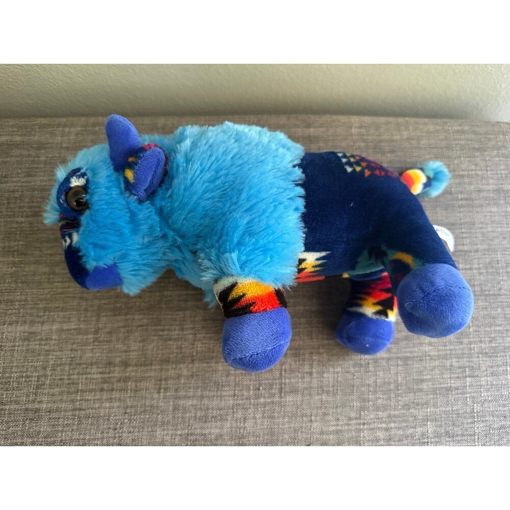 Nativo Southwestern Aztec Pattern Buffalo Plush Toy